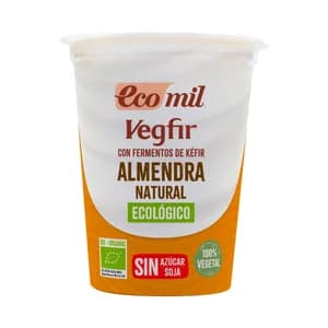ECOMIL Vegfir de almendra (con fermentos de kéfir) natural ecológico 370 g.