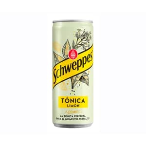 SCHWEPPES Tónica de limón lata de 33 cl.
