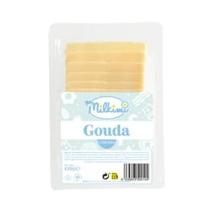 MILKIMI Lonchas de queso gouda 120 g.