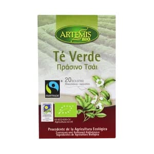 ARTEMIS BIO Te verde ecológico comercio justo ARTEMIS 28 g.