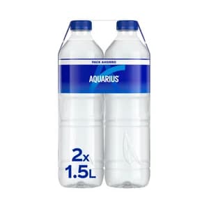 AQUARIUS Bebida isotónica con sabor a limón pack de 2 botellas x 1,5 l.