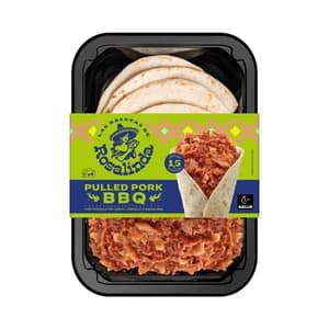 GALLO Las Recetas de Rosalinda Fajitas de pulled pork bbq, con codillo de cerdo, cebolla y salsa bbq 220 g.