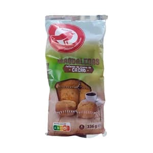 PRODUCTO ALCAMPO Magdalenas rellenas de crema de cacao 8 uds.