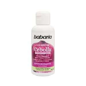 BABARIA Champú de cebolla (sin olor a cebolla) fortificante y antioxidante 100 ml.