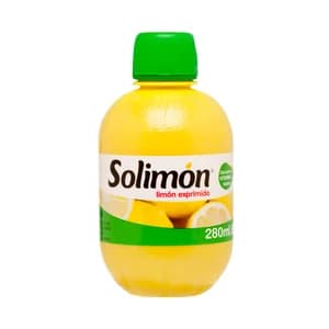 SOLIMON Aderezo de limón exprimido 100% 280 ml.