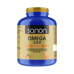SANON Ácidos grasos esenciales (Omega 3, 6, 9,) 180 cápsulas.