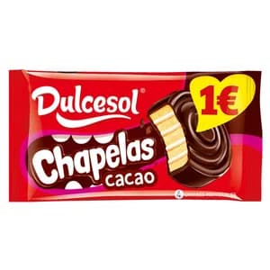 DULCESOL Chapelas cacao 3 uds. 135 g.