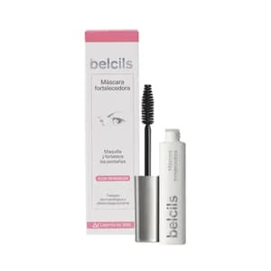 BELCILS Mascara de pestañas fortificante con textura cremosa, tono negro BELCILS 7 ml.