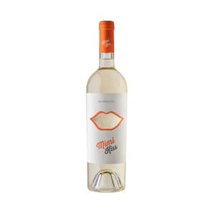 MINI KISS Vino blanco Moscato elaborado en Italia botella 75 cl.