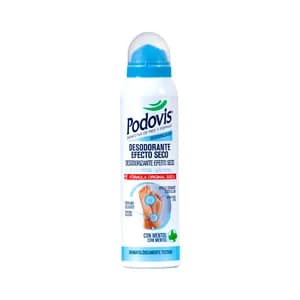 PODOVIS Desodorante en spray para pies efecto seco 24 horas PODOVIS 150 ml.