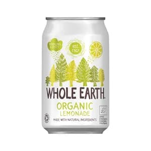 WHOLE EARTH Refresco bio, sabor limón, 330 ml