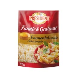 PRÉSIDENT Queso rallado Emmental PRÉSIDENT 90 g.