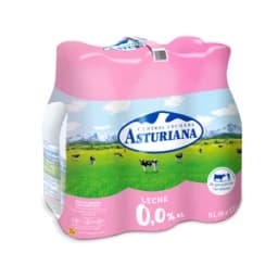 CENTRAL LECHERA ASTURIANA Leche de vaca desnatada (0,0% materia grasa) de origen español 6 x 1.5 l.
