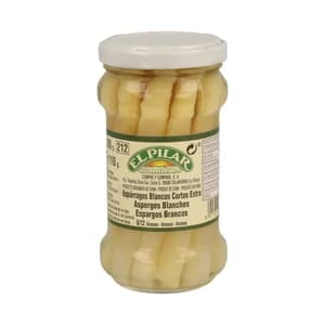 EL PILAR Espárragos blancos extra 6/12 piezas lata de 110 g.
