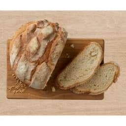 Hogaza de pan rústico en rebanadas con masa madre de Fabricación Propia 800 g.