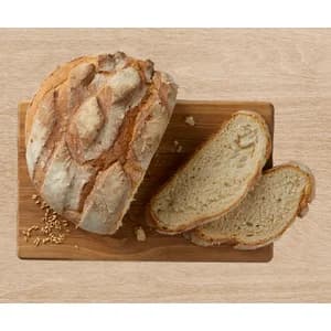 Hogaza de pan rústico en rebanadas con masa madre de Fabricación Propia 800 g.