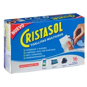 CRISTASOL Toallitas Limpia cristales y pantallas 16 uds.