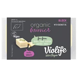 VIOLIFE Bloque vegano con sabor a queso VIOLIFE 150 g.