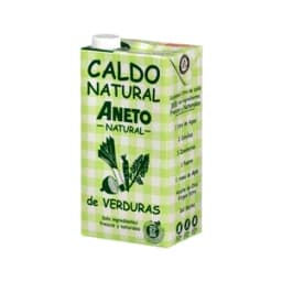 Caldo de verduras y aceite de oliva virgen natural ANETO brik de 1 l