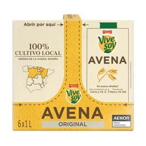 VIVESOY de Pascual Bebida vegetal de avena 6 x 1 l.