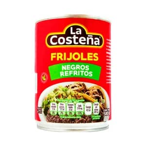 LA COSTEÑA Frijoles negros refritos LA COSTEÑA lata de 580 g.