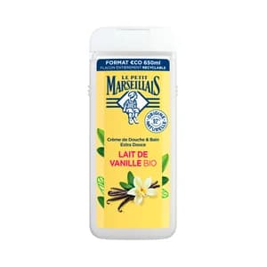 LE PETIT MARSEILIAIS Gel hidratante y nutritivo extra suave, con leche de vainilla bio, para pieles sensibles 650 ml.