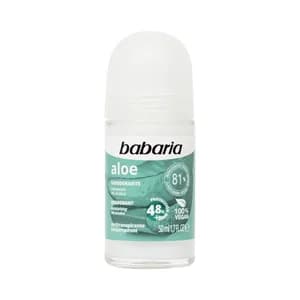 BABARIA Aloe Desodorante roll on para mujer con acción hidratante y antitranspirante hasta 48 horas 50 ml.
