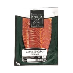 SIERRA AZUAGA Lomo ibérico de cebo cortado en lonchas SIERRA AZUAGA 100 g.