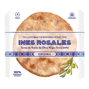 INÉS ROSALES Torta de aceite de oliva virgen extra 5 uds x 150 g.