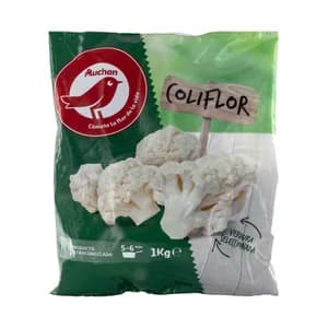 AUCHAN Coliflor seleccionada y ultracongelada 1 Kg. Producto Alcampo