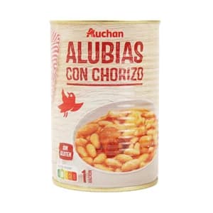PRODUCTO ALCAMPO Alubias con chorizo PRODUCTO ALCAMPO 430 g.