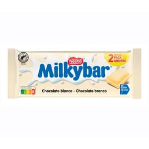 NESTLÉ Milkybar Chocolate blanco en tableta pack 2 uds. 200 g.