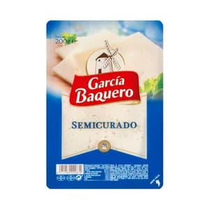 GARCÍA BAQUERO Queso semicurado en lonchas GARCÍA BAQUERO 200 g.
