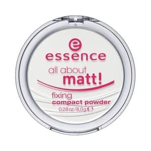 ESSENCE All about matt! Polvos compactos fijadores matificantes y de larga duración.