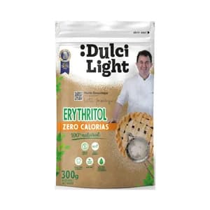 DULCILIGHT Edulcorante (Erythritol) 100% natural, zero calorias 300 g.