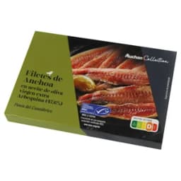 ALCAMPO GOURMET Filetes de anchoa en aceite de oliva virgen extra MSC (Pesca sostenible certificada) lata p.e 55 g.