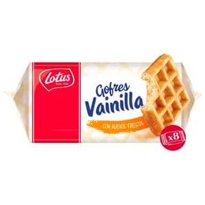 LOTUS Gofres mini con sabor a vainilla y elaborados con huevos frescos LOTUS 8 uds. 224 g.