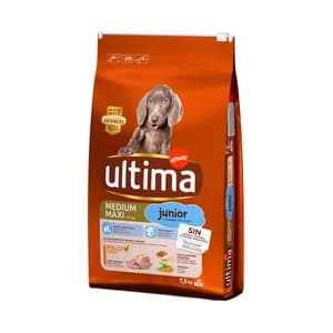 ULTIMA Comida para perro cachorro entre 2 y 12 meses a base de pollo y arroz Affinity 7,5 kilog.