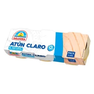 SALVORA Atún claro al natural 3 x 52 gr.