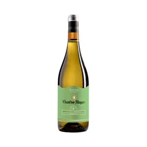 CUATRO RAYAS Vendimia temprana Vino blanco Verdejo con D.O. Rueda botella 75 cl.