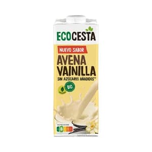ECOCESTA Bebida de avena ecológica con sabor a vainilla y sin azúcares añadidos 1 l.