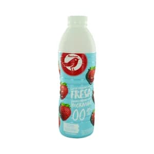AUCHAN Yogur líquido desnatado sin azúcares añadidos sabor a fresa 1 l Producto Alcampo.
