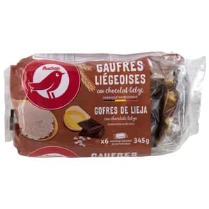 PRODUCTO ALCAMPO Gofres de Lieja con chocolate Belga 345 g.