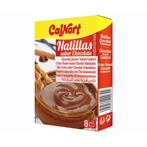 CALNORT Preparado en polvo de natillas de chocolate 2 x 65 g.