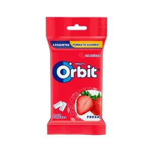 ORBIT Chicles sabor a fresa paquete 4 und. 56 g.