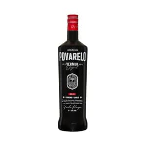 POVARELO Original Vermut rojo elaborado en Galicia botella 1 l.