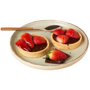 Tartaleta con chocolate y fresas 2 uds. 200 g.