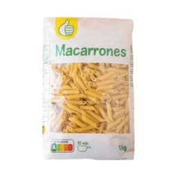 PRODUCTO ECONÓMICO ALCAMPO Pasta macarrón paquete 1 kg.