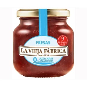 LA VIEJA FABRICA Mermelada de fresa 0% 245 g.