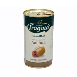 FRAGATA Aceitunas manzanilla rellenas de anchoa en lata 150 gr.